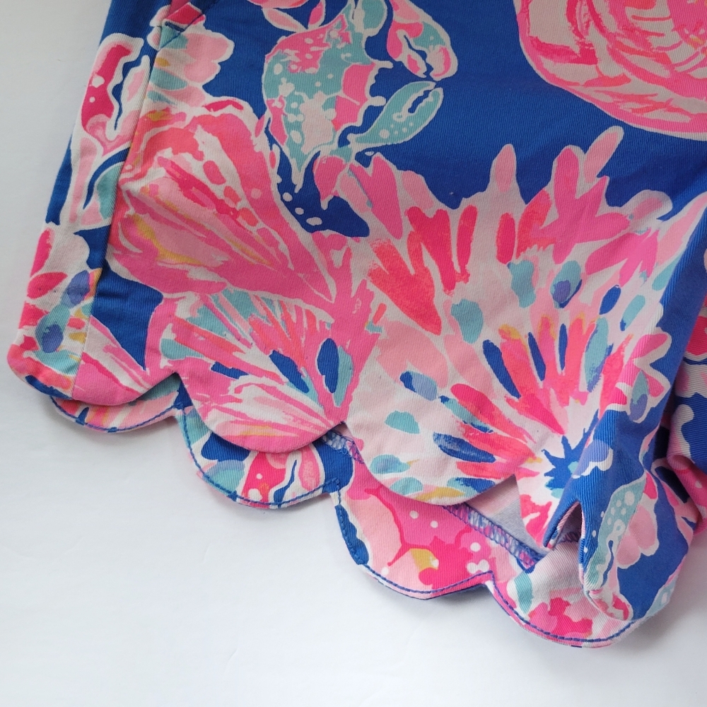 Lilly Pulitzer | The Buttercup Stretch Scalloped Shorts Size 2 - Picture 3 of 6